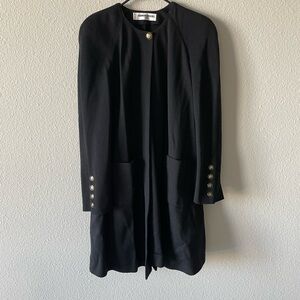Sonia Rykiel Black Cape with Button Accents